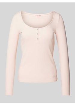 Bluzka z długim rękawem i efektem prążkowania model ‘KARLEE’ ze sklepu Peek&Cloppenburg  w kategorii Bluzki damskie - zdjęcie 171563538
