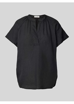 Bluzka z lnu w jednolitym kolorze ze sklepu Peek&Cloppenburg  w kategorii Bluzki damskie - zdjęcie 171563656