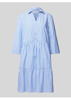 Sukienka koszulowa o długości do kolan ze wzorem w paski ze sklepu Peek&Cloppenburg  w kategorii Sukienki - zdjęcie 171563807