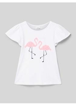 T-shirt z cekinami ze sklepu Peek&Cloppenburg  w kategorii Bluzki dziewczęce - zdjęcie 171563826