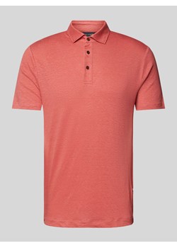 Koszulka polo o kroju regular fit z mieszanki lnu i elastanu ze sklepu Peek&Cloppenburg  w kategorii T-shirty męskie - zdjęcie 171563959