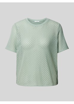 T-shirt z ażurowym wzorem model ‘Sefrira’ ze sklepu Peek&Cloppenburg  w kategorii Bluzki damskie - zdjęcie 171563985