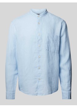 Koszula casualowa o kroju regular fit z lnu z kieszenią na piersi ze sklepu Peek&Cloppenburg  w kategorii Koszule męskie - zdjęcie 171564129