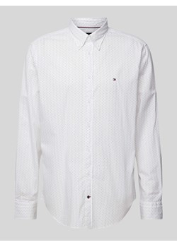 Koszula biznesowa o kroju slim fit ze wzorem na całej powierzchni ze sklepu Peek&Cloppenburg  w kategorii Koszule męskie - zdjęcie 171564178