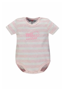 T-shirt dziewczęcy różowy paski ze sklepu 5.10.15 w kategorii Body niemowlęce - zdjęcie 171567089