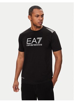 EA7 Emporio Armani T-Shirt 3DPT29 PJULZ 1200 Czarny Regular Fit ze sklepu MODIVO w kategorii T-shirty męskie - zdjęcie 171568116