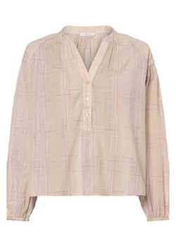 Opus Damska bluzka koszulowa - Felenya Kobiety Bawełna beżowy w kratkę ze sklepu vangraaf w kategorii Bluzki damskie - zdjęcie 171569286