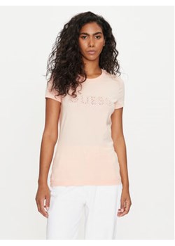 Guess T-Shirt W4GI14 J1314 Różowy Slim Fit ze sklepu MODIVO w kategorii Bluzki damskie - zdjęcie 171569987