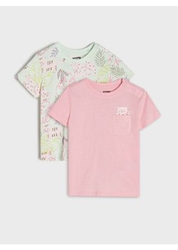 Sinsay - Koszulki 2 pack - kremowy ze sklepu Sinsay w kategorii Koszulki niemowlęce - zdjęcie 171571209
