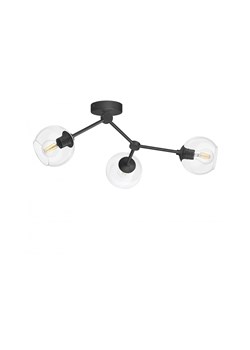 Krótka czarna lampa wisząca 3 punktowa GCT-S3K ze sklepu MN Interiors - Lampy mosiężne w kategorii Lampy wiszące - zdjęcie 171572406