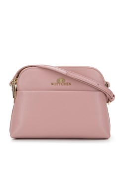 Damska saddle bag ze skóry prosta różowa ze sklepu WITTCHEN w kategorii Listonoszki - zdjęcie 171573456