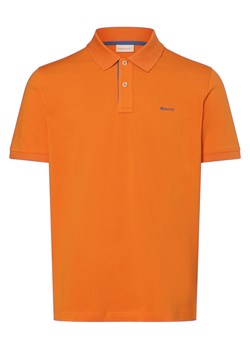 Gant Męska koszulka polo Mężczyźni Bawełna pomarańczowy jednolity ze sklepu vangraaf w kategorii T-shirty męskie - zdjęcie 171573475