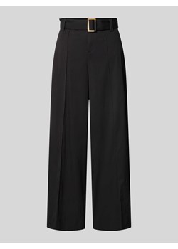 Spodnie materiałowe z szeroką nogawką z przeszytym kantem model ‘CARLETTA’ ze sklepu Peek&Cloppenburg  w kategorii Spodnie damskie - zdjęcie 171574056