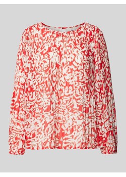 Bluzka z plisami i okrągłym dekoltem ze sklepu Peek&Cloppenburg  w kategorii Bluzki damskie - zdjęcie 171574157