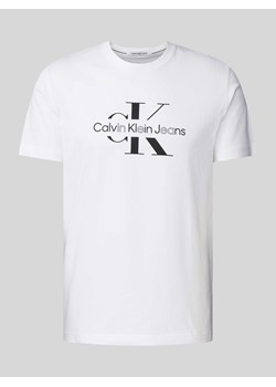 T-shirt z nadrukiem z logo ze sklepu Peek&Cloppenburg  w kategorii T-shirty męskie - zdjęcie 171574209