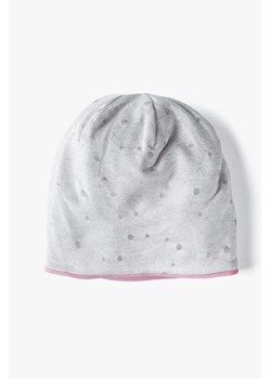 Dzianinowa przejściowa czapka dla dziewczynki - szara ze sklepu 5.10.15 w kategorii Czapki dziecięce - zdjęcie 171574287