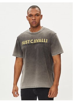 Just Cavalli T-Shirt 76OAHE06 Szary Regular Fit ze sklepu MODIVO w kategorii T-shirty męskie - zdjęcie 171574827