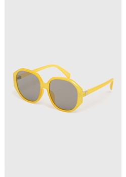 Aldo okulary przeciwsłoneczne NAMI damskie kolor żółty NAMI.701 ze sklepu ANSWEAR.com w kategorii Okulary przeciwsłoneczne damskie - zdjęcie 171576168