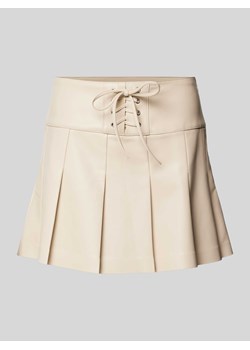 Spódnica mini z imitacji skóry model ‘EMERY PLEATED SKIRT’ ze sklepu Peek&Cloppenburg  w kategorii Spódnice - zdjęcie 171576487