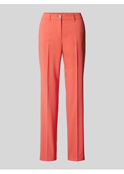 Spodnie materiałowe o kroju regular fit z kantami ze sklepu Peek&Cloppenburg  w kategorii Spodnie damskie - zdjęcie 171576535