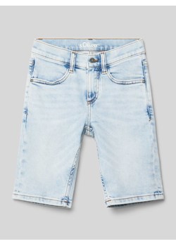 Szorty jeansowe o kroju slim fit z 5 kieszeniami ze sklepu Peek&Cloppenburg  w kategorii Spodenki chłopięce - zdjęcie 171576777