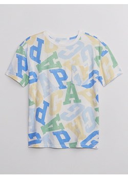 GAP Koszulka w kolorze białym ze wzorem ze sklepu Limango Polska w kategorii T-shirty chłopięce - zdjęcie 171577408
