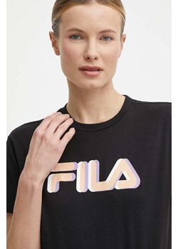 Fila t-shirt bawełniany Londrina damski kolor czarny FAW0765 ze sklepu ANSWEAR.com w kategorii Bluzki damskie - zdjęcie 171579338
