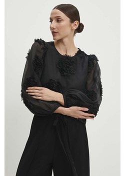 Answear Lab bluzka damska kolor czarny gładka ze sklepu ANSWEAR.com w kategorii Bluzki damskie - zdjęcie 171579735