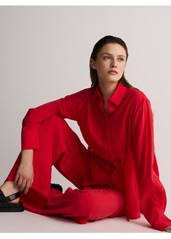 Reserved - Spodnie z modalem - czerwony ze sklepu Reserved w kategorii Spodnie damskie - zdjęcie 171579968