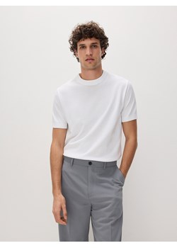Reserved - Sweter z krótkim rękawem - biały ze sklepu Reserved w kategorii Swetry męskie - zdjęcie 171580455