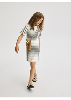 Reserved - Prążkowana sukienka - wielobarwny ze sklepu Reserved w kategorii Sukienki dziewczęce - zdjęcie 171580485