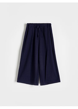 Reserved - Spodnie culotte - granatowy ze sklepu Reserved w kategorii Spodnie dziewczęce - zdjęcie 171580537