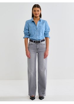 Koszula damska jeansowa na zatrzaski błękitna Arana 110 ze sklepu Big Star w kategorii Koszule damskie - zdjęcie 171583908