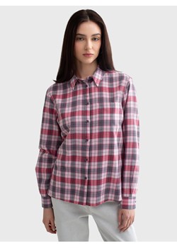Koszula damska bawełniana w kratę różowa Sinari 601 ze sklepu Big Star w kategorii Koszule męskie - zdjęcie 171583999