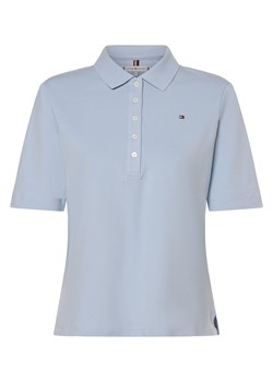 Tommy Hilfiger Damska koszulka polo Kobiety Bawełna jasnoniebieski jednolity ze sklepu vangraaf w kategorii Bluzki damskie - zdjęcie 171585278