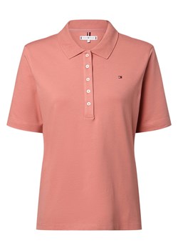 Tommy Hilfiger Damska koszulka polo Kobiety Bawełna brudny róż jednolity ze sklepu vangraaf w kategorii Bluzki damskie - zdjęcie 171585279