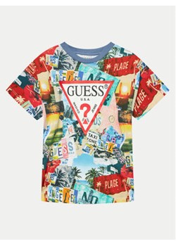 Guess T-Shirt L4GI08 K8HM3 Kolorowy Regular Fit ze sklepu MODIVO w kategorii T-shirty chłopięce - zdjęcie 171586999