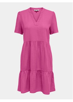 ONLY Sukienka letnia Tiri-Caro 15310970 Różowy Regular Fit ze sklepu MODIVO w kategorii Sukienki - zdjęcie 171587047