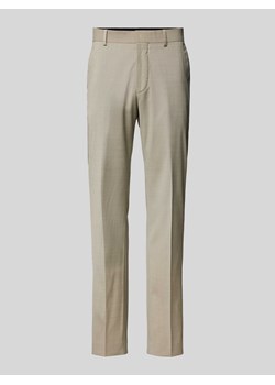 Spodnie z zakładkami w pasie z dodatkiem wełny lana model ‘TENUTAS’ ze sklepu Peek&Cloppenburg  w kategorii Spodnie męskie - zdjęcie 171589449