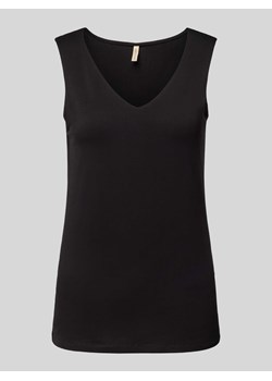 Top na ramiączkach z dekoltem w serek model ‘Marica’ ze sklepu Peek&Cloppenburg  w kategorii Bluzki damskie - zdjęcie 171589527