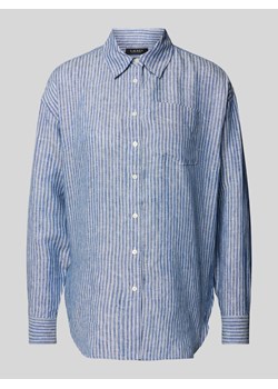 Bluzka lniana ze wzorem w paski model ‘BRAWLEY’ ze sklepu Peek&Cloppenburg  w kategorii Koszule damskie - zdjęcie 171589649