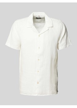 Koszula lniana w jednolitym kolorze model ‘Spot’ ze sklepu Peek&Cloppenburg  w kategorii Koszule męskie - zdjęcie 171589758