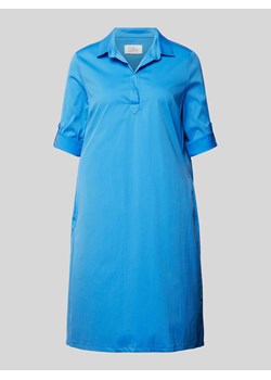 Sukienka koszulowa o długości do kolan w jednolitym kolorze ze sklepu Peek&Cloppenburg  w kategorii Sukienki - zdjęcie 171589785