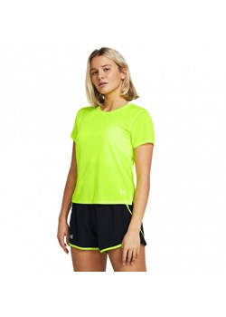 Damska koszulka do biegania Under Armour UA Launch Shortsleeve - zielona ze sklepu Sportstylestory.com w kategorii Bluzki damskie - zdjęcie 171590195