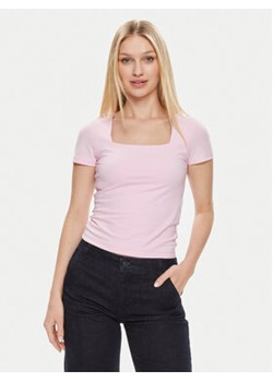 Noisy May T-Shirt Mik 27029540 Różowy Slim Fit ze sklepu MODIVO w kategorii Bluzki damskie - zdjęcie 171593539
