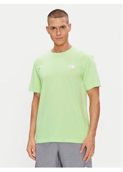The North Face T-Shirt Simple Dome NF0A87NG Zielony Regular Fit ze sklepu MODIVO w kategorii T-shirty męskie - zdjęcie 171593725