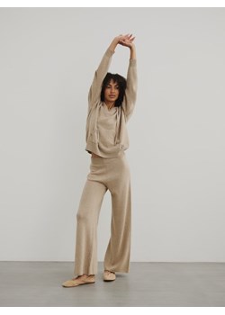 Spodnie Gerald Premium Beżowe ze sklepu Lisa Mayo w kategorii Spodnie damskie - zdjęcie 171594169