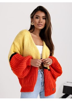 Sweter Goya Yellow Pomarańczowy ze sklepu Lisa Mayo w kategorii Swetry damskie - zdjęcie 171594948