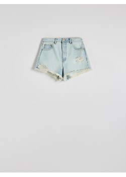 Reserved - Jeansowe szorty z przetarciami - niebieski ze sklepu Reserved w kategorii Szorty - zdjęcie 171597088