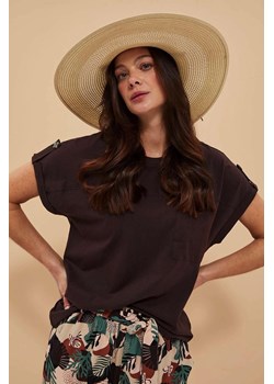 T-shirt damski z kieszonką ze sklepu 5.10.15 w kategorii Bluzki damskie - zdjęcie 171598245